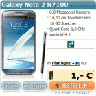 Samsung Galaxy Note 2 N7100 incl günstigem Tarif bereits ab 1€