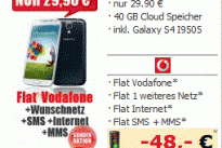 Samsung Galaxy S4 inkl Vodafone Flat und 40GB Cloud