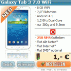 Samsung Galaxy Tab 3 7.0 Wifi bereits ab 1€ inklusive günstigem Tarif