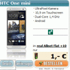 HTC one mini inclusive Real Allnet Flat nur 1€