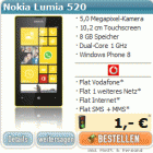 Nokia Lumia 520 jetzt bereits ab 14,90€ mtl inc Flats