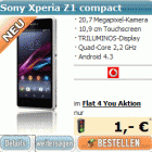 Sony Xperia Z1 Compact bereits ab 1€ incl günstigem Tarif